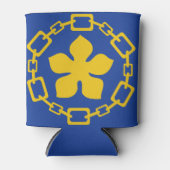 オンタリオ州ハミルトン国旗 缶クーラー (正面)