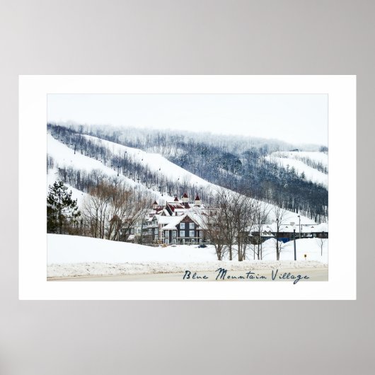 オンタリオ州ブルーマウンテンビレッジからのポスター ポスター (正面)