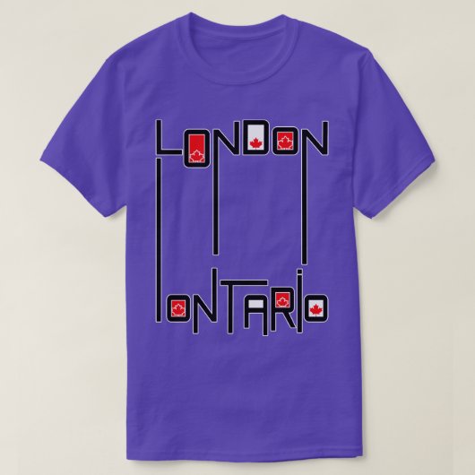 オンタリオ州旗 Tシャツ (デザイン正面)