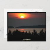 オンタリオ州 – スーペリアサンセット湖 – はがき (正面/裏面)