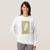 オンタリオ湖の地図 Tシャツ (正面フル)