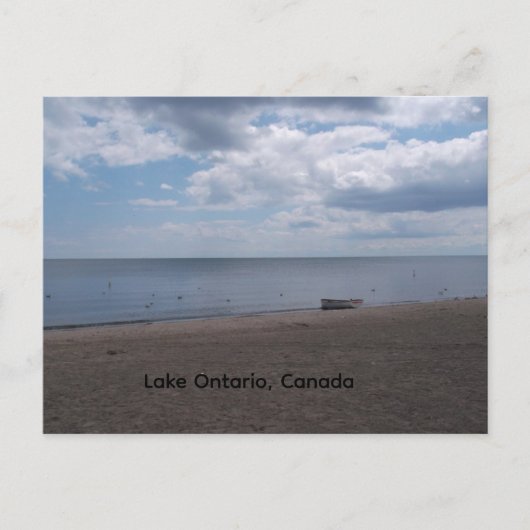 オンタリオ湖の漕ぎ船 ポストカード (正面)