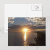 オンタリオ湖サンセット ポストカード (正面/裏面)