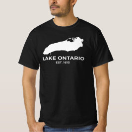 オンタリオ湖 五大湖 ミニマル カナダ Tシャツ