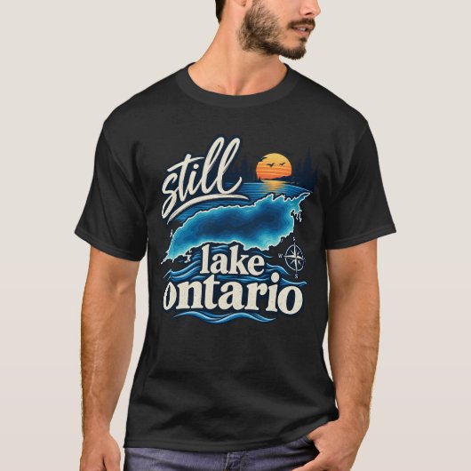 オンタリオ湖 Tシャツ (正面)