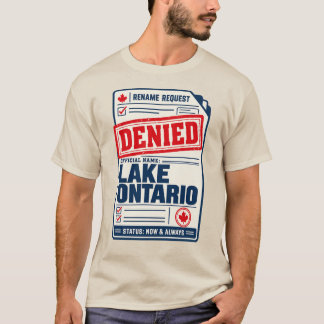 「オンタリオ湖」Tシャツ、名称変更の要請は却下 Tシャツ