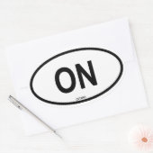オンタリオ「オン」 楕円形シール (封筒)