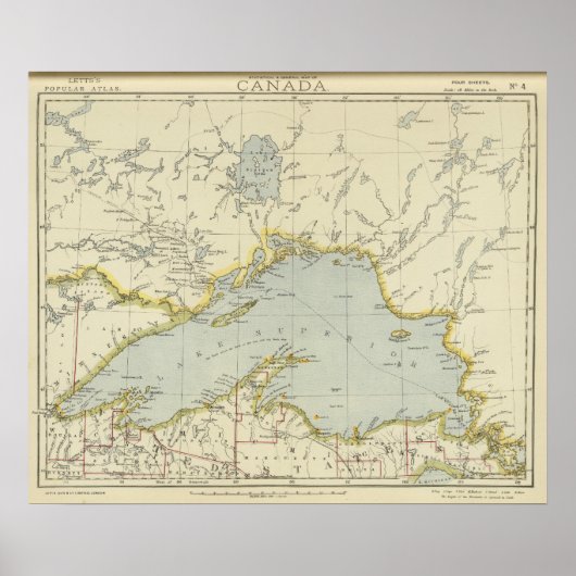 オンタリオ，カナダ ポスター (正面)