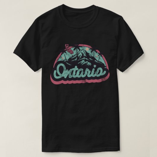 オンタリオ，カリフォルニア Tシャツ (デザイン正面)