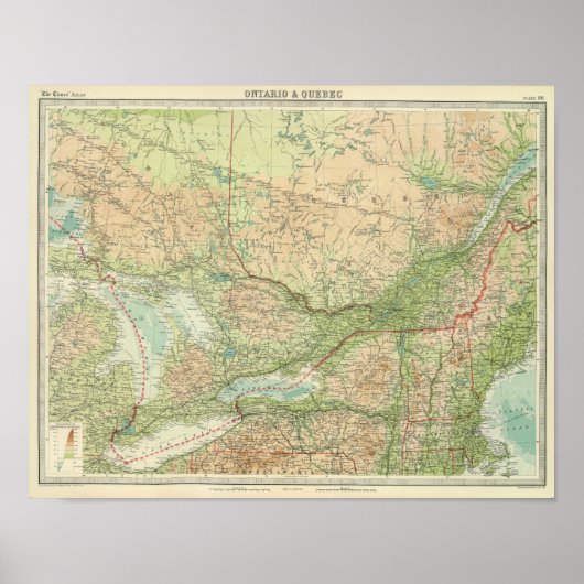オンタリオ&ケベック ポスター (正面)