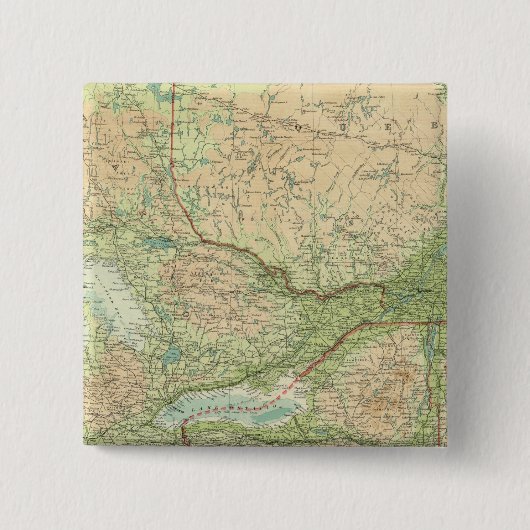 オンタリオ&ケベック 缶バッジ (正面)