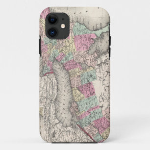 オンタリオ(1857年)のヴィンテージの地図 iPhone 11 ケース