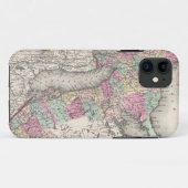 オンタリオ(1857年)のヴィンテージの地図 Case-Mate iPhoneケース (裏面(横))