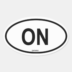 オンタリオ" on " 楕円形シール