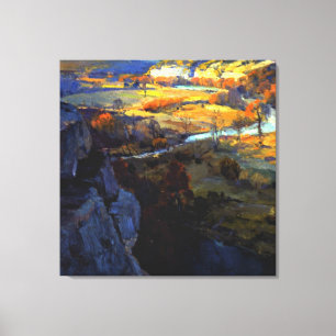 オンダードンク – グアダルーペ川のブラフス キャンバスプリント