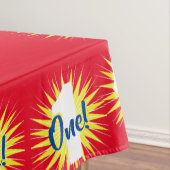 オンダーフルカラフルかわいい1歳の誕生日パーティーテーマ テーブルクロス (インサイチュ)