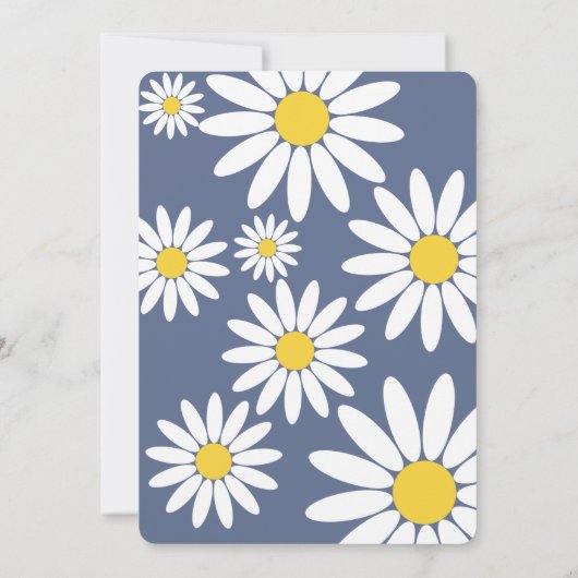 オンダーフルデイジーファースト誕生日招待状 招待状 (裏面)