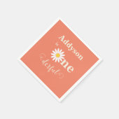 オンダーフルデイジーファースト誕生日 スタンダードカクテルナプキン (角)