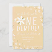 オンダーフルファースト誕生日招待状 招待状 (正面)