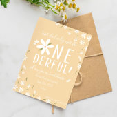 オンダーフルファースト誕生日招待状 招待状