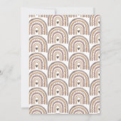 オンダーフル招待状1stバースデーガールパーティーボホ 招待状 (裏面)