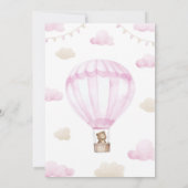 オンダーフル熱気球ベビーシャワー招待状 招待状 (裏面)