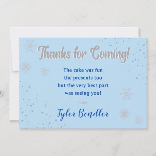 オンデアランドボーイズ 1歳の誕生日感謝カード サンキューカード (正面)