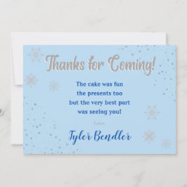 オンデアーランドの少年たち 1歳の誕生日感謝カード サンキューカード