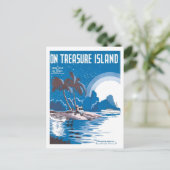 オントレジャーアイランドヴィンテージソングブックカバー ポストカード (スタンド正面)