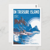 オントレジャーアイランドヴィンテージソングブックカバー ポストカード (正面/裏面)