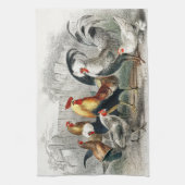 オンドリおよび鶏 キッチンタオル (縦)