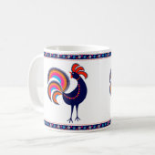 オンドリが付いているマグ コーヒーマグカップ (正面左)