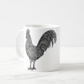 オンドリのコーヒーカップ コーヒーマグカップ (正面左)
