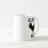 オンドリのコーヒー・マグを離れた鳴き声 コーヒーマグカップ (正面右)