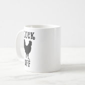 オンドリのコーヒー・マグを離れた鳴き声 コーヒーマグカップ (正面左)