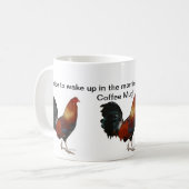 オンドリのコーヒー・マグ コーヒーマグカップ (正面左)