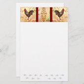 オンドリのショッピング・リスト 便箋 (正面/裏面)