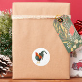 オンドリのシール ラウンドシール