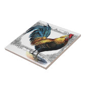 オンドリのタイルかtrivet タイル (側面)