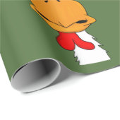 オンドリのデザインの包装紙 ラッピングペーパー (ロールコーナー)