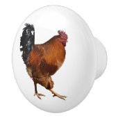 オンドリのドア・ノブ セラミックノブ (右)