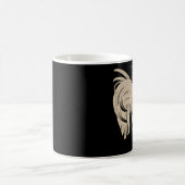 オンドリのレトロの年 コーヒーマグカップ (中央)