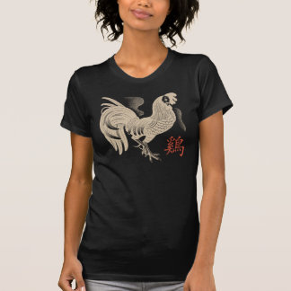 オンドリのレトロの年 Tシャツ