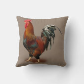 オンドリのヴィンテージ クッション (裏面)