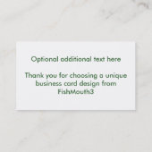 オンドリの名刺のテンプレート 名刺 (裏面)