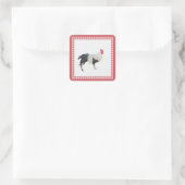 オンドリの国の装飾シール スクエアシール (バッグ)