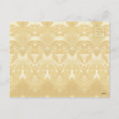 オンドリの年の赤い紙のタペストリー葉書 シーズンポストカード (裏面)