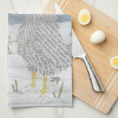 オンドリの年、オンドリ、鶏 キッチンタオル (四つ折り)