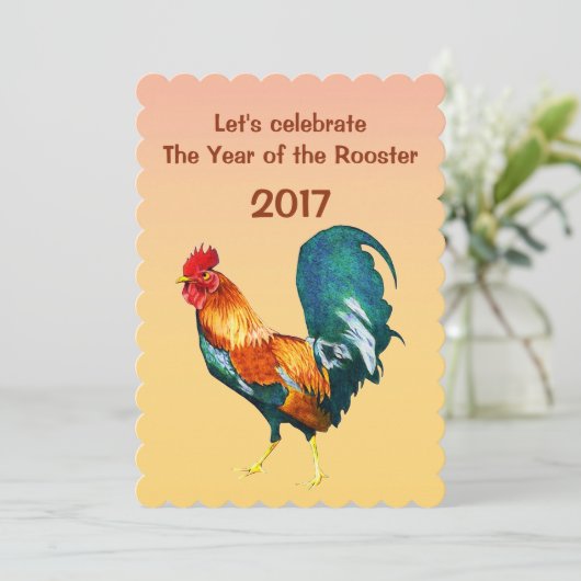 オンドリの招待状の2017旧正月 招待状 (スタンド正面)