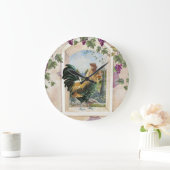 オンドリの柱時計 ラージ壁時計 (ホーム)